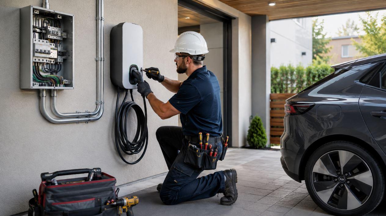 Como funciona a instalação de um carregador para carro elétrico